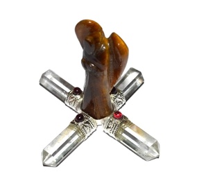 Curativo Green Jade Angel Generator Fengshui productos de piedra curativa - Product Image 2