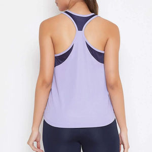 Camiseta sin mangas ligera informal para mujer, sólida, sin costuras, 100% algodón, con logo personalizado, de secado rápido y transpirable, para gimnasio. - Product Image 3