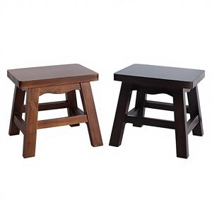 Taburete Bajo de Madera Apilable y Compacto, Ecológico, Minimalista, para Cambiar Zapatos, Mesa Pequeña Resistente para Niños, Patio y Camping - Product Image 2