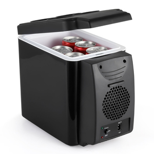Mini-réfrigérateur thermoélectrique portable pour voiture avec refroidissement par air, 6L, en plastique, pour usage domestique, camping, extérieur et hôtel - Product Image 1