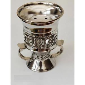 Quemador de Bakhoor Metálico Compacto con Orificios de Ventilación para Regalos de Ramadán y Eid, Disponible para la Venta con Liberación de Fragancia - Product Image 2