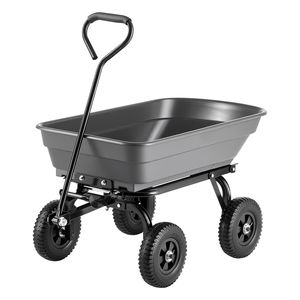 Carrello da Giardino Gigante da 600 Libbre con Sistema di Scarico Rapido a 90° e Ruota Girevole a 180° per Facile Trasporto in Giardino - Product Image 1