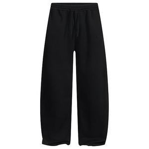 Pantalon large sport pour femme, style vintage, patchwork rayé contrastant, double ceinture, coupe incurvée, pantalon baggy - Product Image 1