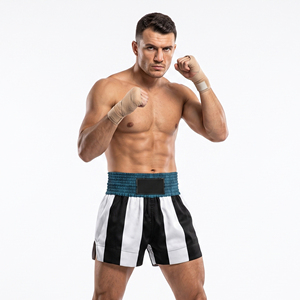 Shorts de boxe thaïlandaise pour hommes, légers, shorts de kickboxing MUAY Thai, fabricant OEM, logo personnalisé, shorts de boxe thaïlandaise pour hommes - Product Image 4