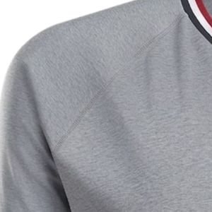 Camiseta de Golf Gris de Manga Larga con Cuello en V para Hombre, Ropa Deportiva de Alto Rendimiento, Prenda Informal para Entrenamiento al Aire Libre y Golf - Product Image 3