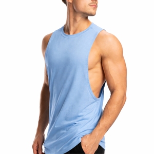 Débardeurs personnalisés pour hommes, 100% coton, respirants, écologiques, coupe musculaire, pour la gym, l'entraînement, anti-rides, séchage rapide - Product Image 2