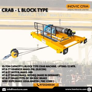เครนไฟฟ้า INOVIC CRM สำหรับงานหนัก พร้อมสายสลิงลวดเหล็ก |   รถรางเครนเหนือศีรษะแบบคานคู่ โครงสร้างโลหะแข็งแรงทนทาน - Product Image 4