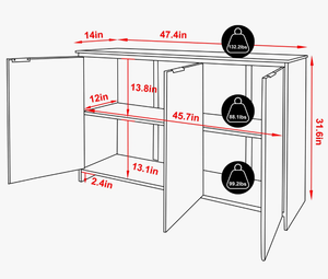 Armoire haute en bois de style farmhouse, meuble en bois antique, décoration intérieure, armoires de rangement avec portes et tiroirs - Product Image 3