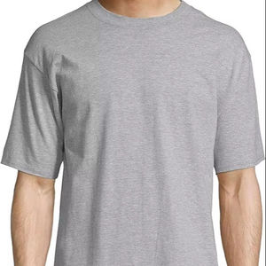 T-shirt surdimensionné personnalisé pour homme 100 % coton peigné respirant séchage rapide manches courtes décontracté grandes tailles coupe ample - Product Image 1