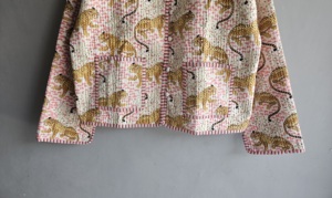 Cárdigan acolchado con estampado animal para mujer, cuello en V, manga larga, abrigo informal, bolsillos con parches, cierre de botones, para todas las estaciones, regalo para ella - Product Image 5