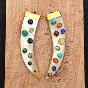 Colgante de Cuerno de Búfalo, Accesorio de Moda Hecho a Mano de Primera Calidad, Joyería de Material Natural con un Acabado Moderno y Atractivo - Product Image 3
