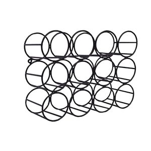 ที่วางขวดไวน์โลหะยอดนิยม ของตกแต่งบ้าน ชั้นวางขวดไวน์สำหรับตกแต่งบ้าน - Product Image 5