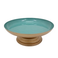 Vente en gros en vrac Long support à gâteau en bois et verre de couleur noire avec dôme personnalisé en vrac