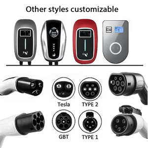 Station de recharge murale intelligente monophasée 32A ZSWINNER OEM ODM nouvelle génération 7KW Type 1/Type 2/GBT IP65 avec écran tactile - Product Image 3