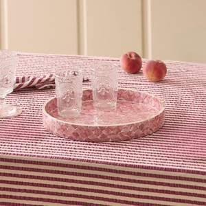 Plateau de service rond en coquille de capiz lumineuse, décoratif, en nacre, pour la cuisine, la table basse, les boissons, les charcuteries - Product Image 6