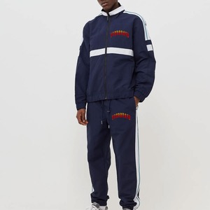 Vintage Waterproof Windbreaker <b>Jacket</b> and Pants Set Panel Design Screen Printed <b>Men's</b> Sportswear Tracksuit - Product Image 4