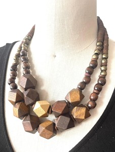 Collier en bois de qualité supérieure, robuste, couleur unie, personnalisable, vente en gros directe usine - Product Image 5