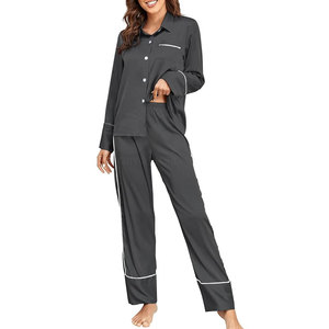 Pijama de Seda 100% de Manga Larga, Transpirable, para Mujer, de Alta Calidad, Precio Económico al por Mayor, Último Modelo en Oferta - Product Image 1