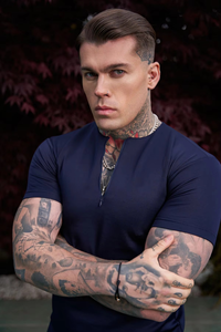 ชุดเซ็ตเสื้อยืดแขนสั้นและกางเกงขาสั้นผู้ชาย ผ้าฝ้าย 100% ปรับแต่งโลโก้ได้ ชุด 2 ชิ้น - Product Image 4