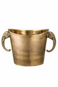 Vintage Metal Ice Bucket With Elephant Handles Classic <b>Bar</b> <b>Tool</b> Durable Style - Product Image 4