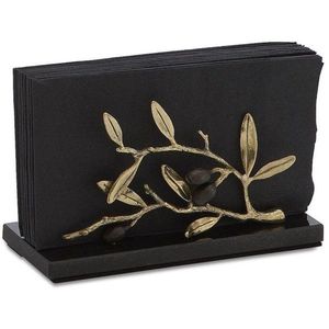 Support à serviettes en laiton doré antique style nordique, porte-serviettes décoratif moderne en métal pour salle à manger - Product Image 1