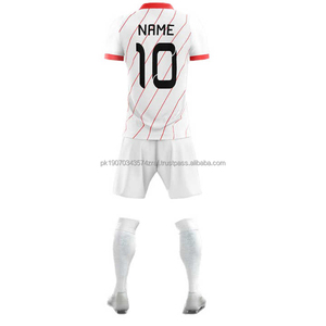 Maillot et short de football d'été personnalisés, respirants, légers, antibactériens, à séchage rapide, uniforme complet pour l'entraînement des équipes sportives - Product Image 2