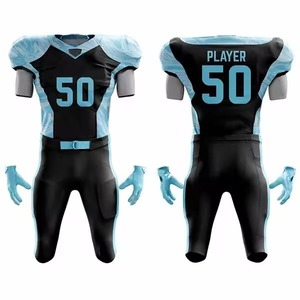 Uniforme de Fútbol Americano Personalizado, 100% Poliéster, Diseño de Ropa Deportiva para Equipos, Venta Caliente, Personaliza el Tuyo con Mangas Cortas - Product Image 6