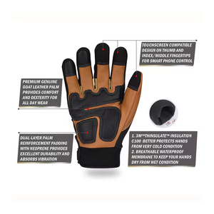 ถุงมือช่างงานหนัก คุณภาพดีเยี่ยม เสริมความแข็งแรงบริเวณฝ่ามือ ผลิตภัณฑ์คุณภาพสูง ขายส่ง ODM 2026 สีสันโดดเด่น - Product Image 4