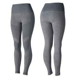 Wholesale Women's Casual Breathable Seamless High Waist <b>Fleece</b> Lined Warm Winter Leggings High Quality - Product Image 2