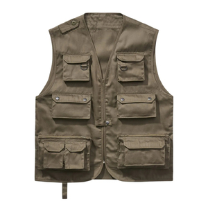 Chaleco Cargo Casual para Hombre, Multibolsillos, Ligero, Sin Mangas, Chaleco Utilitario para Trabajo al Aire Libre, Pesca, Viajes, OEM - Product Image 4