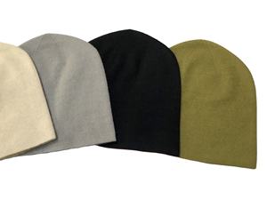 Unisex Cashmere Pashmina <b>Beanie</b> Winter Warm Border Folded Rib Pattern Striped/Geometric Multi-Wear Hand Knitted Free Size Casual - Product Image 4