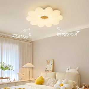 50CM Full spectrum ceiling lamp children's room lamp cloud creative Nordic modern shell Zhongshan lamp cream style bedroom lamp - Product Image 3
