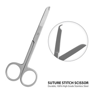 Juego de Tijeras de Sutura de Acero Inoxidable de Grado Quirúrgico, Kit de Extracción de Suturas para Prácticas Quirúrgicas, Estudiantes de Medicina y Entrenamiento de Enfermería - Product Image 4