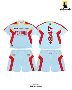 Conjunto de Ropa Deportiva de Alto Rendimiento |   Camiseta Técnica y Pantalones Cortos Deportivos VENTURE |   Fabricante OEM de Ropa Transpirable de Secado Rápido - Product Image 3