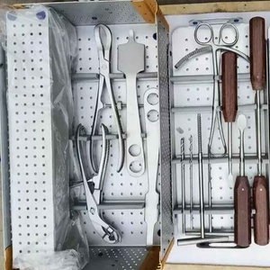 Kit d'instruments orthopédiques pour plaques de fixation à grands fragments, en acier inoxydable, manuel, de qualité chirurgicale, autoclavable, pour chirurgie traumatique, CE - Product Image 1