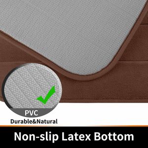 AQwzh Brown Bath Rug 31.5\" X\" Super Water Absorption Thick <b>Memory</b> <b>Foam</b> Soft Comfortable Machine Washable Easier Bath Mats - Product Image 3
