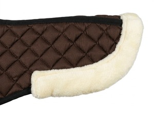 Almohadilla Premium Acolchada para Silla de Montar de Caballo con Borde de Felpa Sintética, Amortiguadora de Impactos, Antideslizante, Correctora Ecuestre para Montar - Product Image 5
