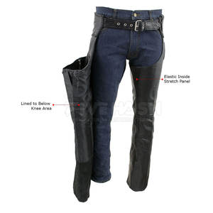 Chaps en cuir lavé pour hommes, vente en gros, faible MOQ, meilleure vente, excellente qualité - Product Image 5