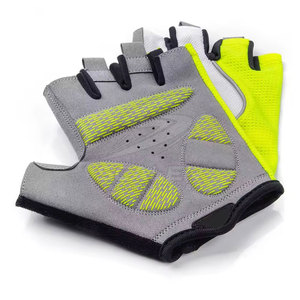 Lightweight Breathable Half Finger Cycling Gloves with Hook Loop Closure Safety Grip Anti <b>Slip</b> Palm for <b>Long</b> Distance Cycling - Product Image 2
