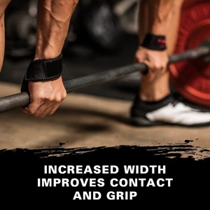 New Arrival HANDSCHUHE INDUSTRIES High Grade Heavy Duty Cotton Anti-Slip Adjustable Unisex Lifting Wrist Wraps Straps - Product Image 5