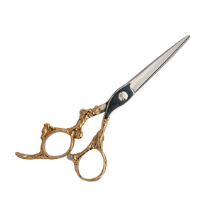 Tijeras de Barbero de la Mejor Calidad, Cuchillas Ultra Afiladas con Acabado Espejo, Tijeras para Cortar Cabello con Mango Dorado, Tijeras de Peluquería - Product Image 3