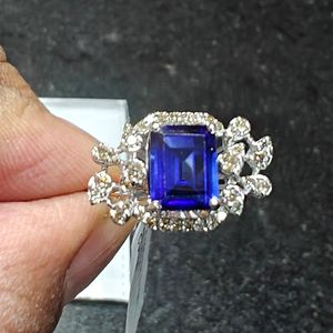Anillo de Compromiso y Boda Exclusivo para Mujer, Oro de 14K, Diamante Cultivado en Laboratorio de 0.35 Ct, Corte Brillante, Bañado en Rodio, Certificado IGI, Estilo Étnico - Product Image 6