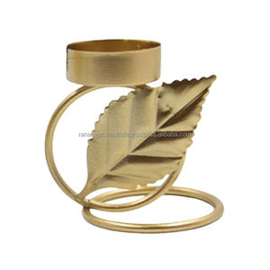 เชิงเทียนโลหะชุบทองออกแบบได้ตามต้องการเหมาะสำหรับงานแต่งงานงานอีเวนต์และการตกแต่งโต๊ะรับประทานอาหาร - Product Image 6