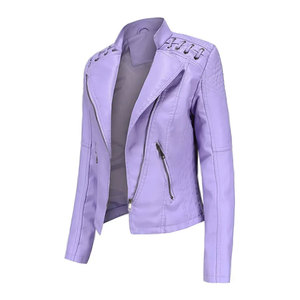 Meilleures ventes 2025 : Vestes en cuir tendance pour femmes, vêtements d'hiver, vestes en cuir pour femmes - Product Image 2