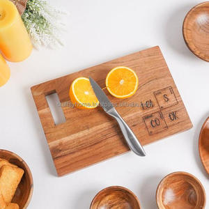 Meilleure gravure planche à découper en bois logo personnalisé fabricant fait main bois naturel couleur aliments fruits servant planche à découper - Product Image 6
