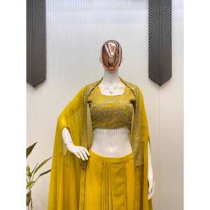 Ensembles de costumes trois pièces Indo-occidentaux pour femmes, pour les fêtes - Product Image 1