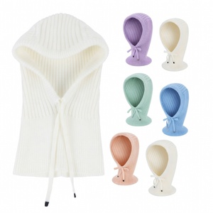 Balaclava colorée en laine, balaclava d'hiver en polaire, balaclava en acrylique tricoté, balaclava pour le cyclisme - Product Image 1