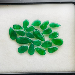 Natural Zambia Emerald Pear Cut 20pcs Gemstones Lot AAA Quality IGI Certified Green Luster Perfect Polishing <b>Cheap</b> Price for - Product Image 3