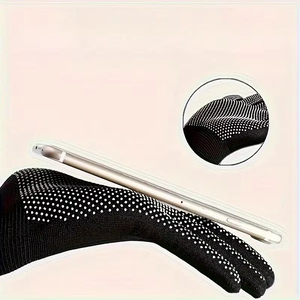 Gants de travail en tricot extensible à pois en PVC, confortables, avec motifs de préhension renforcés pour les opérations d'entrepôt et d'expédition - Product Image 2