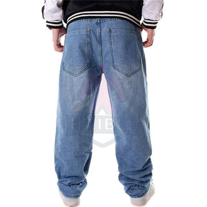 กางเกงยีนส์ทรงหลวมเอวสูงน้ำหนักเบาสำหรับผู้ชายสั่งตัดได้ พร้อมดีไซน์ปรับแต่งได้ ระบายอากาศได้ดีและเป็นมิตรกับสิ่งแวดล้อม - Product Image 2